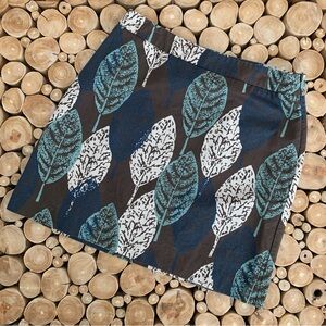 Boden Leaf Mini Skirt Size US 6L